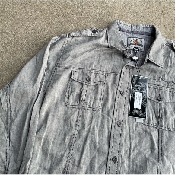 Ed Hardy Button Up Long Sleeve - Picture 2 of 4